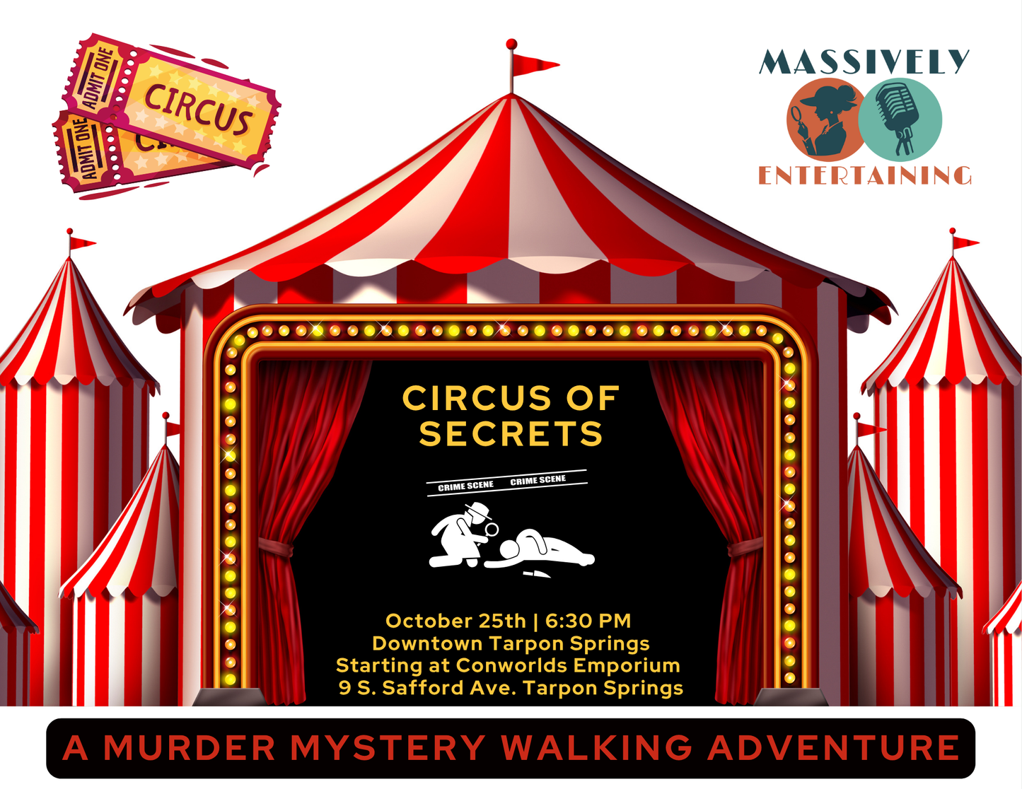 Murder Mystery Adventure: Circus of Secrets {October 25th}