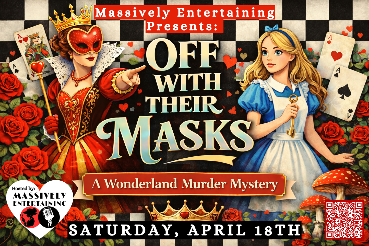 Off With Their Masks: A Wonderland Murder Mystery {April 18th}