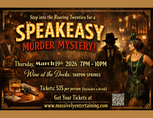 A Roaring Twenties Murder Mystery at Wine at the Docks - Tarpon Springs | March 19th