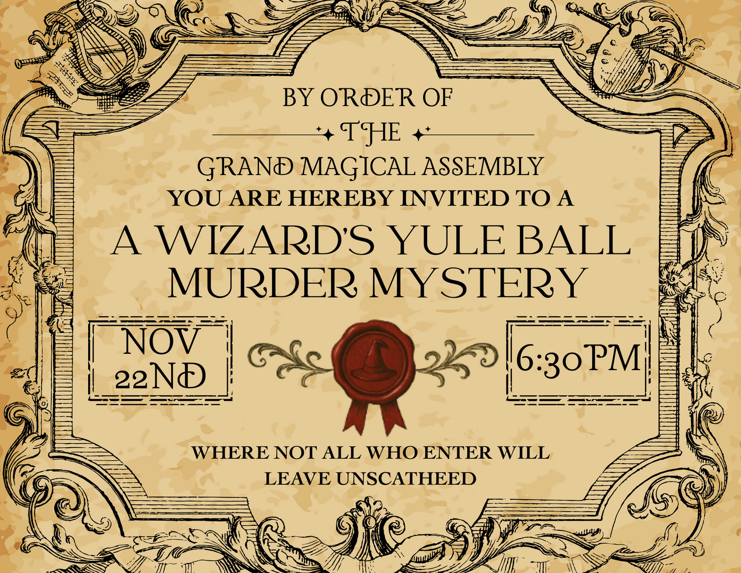 Murder Mystery Adventure: A Wizard's Yule Ball {November 22nd}